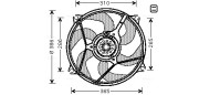 CN7530 Větrák, chlazení motoru AVA QUALITY COOLING