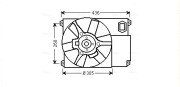 CN7541 Větrák, chlazení motoru AVA QUALITY COOLING