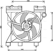 CN7547 Větrák, chlazení motoru AVA QUALITY COOLING