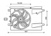 CN7549 Větrák, chlazení motoru AVA QUALITY COOLING