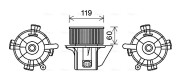 CN8299 Elektromotor, vnitřní ventilátor AVA QUALITY COOLING