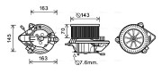 CN8508 Elektromotor, vnitřní ventilátor AVA QUALITY COOLING