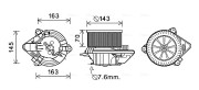 CN8510 Elektromotor, vnitřní ventilátor AVA QUALITY COOLING