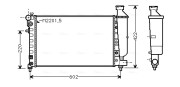 CNA2116 Chladič, chlazení motoru AVA QUALITY COOLING