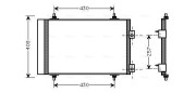 CNA5240D Kondenzátor, klimatizace AVA QUALITY COOLING