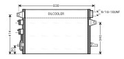 CR5088 Kondenzátor, klimatizace AVA QUALITY COOLING
