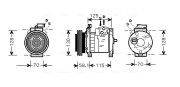 CRAK094 Kompresor, klimatizace AVA QUALITY COOLING