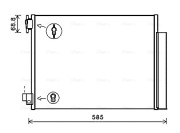 DAA5011D Kondenzátor, klimatizace AVA QUALITY COOLING