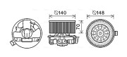 DA8010 vnitřní ventilátor AVA QUALITY COOLING