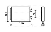 DAA6014 Výměník tepla, vnitřní vytápění AVA QUALITY COOLING