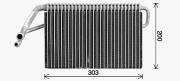 DFV089 Výparník, klimatizace AVA QUALITY COOLING