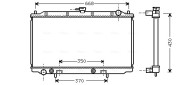 DN2196 Chladič, chlazení motoru AVA QUALITY COOLING