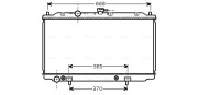 DN2223 Chladič, chlazení motoru AVA QUALITY COOLING