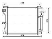 DN5403D Kondenzátor, klimatizace AVA QUALITY COOLING