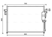 DN5404D Kondenzátor, klimatizace AVA QUALITY COOLING