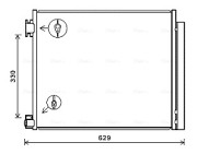 DN5422D Kondenzátor, klimatizace AVA QUALITY COOLING