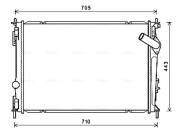 DNA2419 Chladič, chlazení motoru AVA QUALITY COOLING