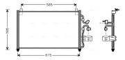 DW5013 Kondenzátor, klimatizace AVA QUALITY COOLING