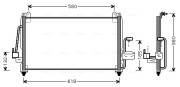 DW5040 Kondenzátor, klimatizace AVA QUALITY COOLING