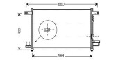 DW5061D Kondenzátor, klimatizace AVA QUALITY COOLING