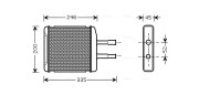 DW6059 Výměník tepla, vnitřní vytápění AVA QUALITY COOLING