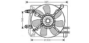 DW7505 Větrák, chlazení motoru AVA QUALITY COOLING