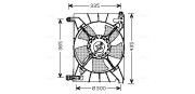 DW7511 Větrák, chlazení motoru AVA QUALITY COOLING