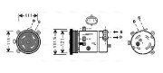 DWAK038 Kompresor, klimatizace AVA QUALITY COOLING