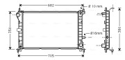 FD2264 Chladič, chlazení motoru AVA QUALITY COOLING