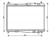 FD2440 Chladič, chlazení motoru AVA QUALITY COOLING