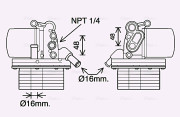 FD3625H Olejový chladič, motorový olej AVA QUALITY COOLING