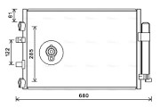 FDA5484D Kondenzátor, klimatizace AVA QUALITY COOLING