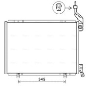 FD5593 Kondenzátor, klimatizace AVA QUALITY COOLING