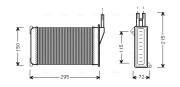 FD6098 Výměník tepla, vnitřní vytápění AVA QUALITY COOLING