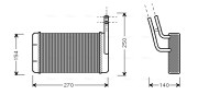 FD6132 Výměník tepla, vnitřní vytápění AVA QUALITY COOLING