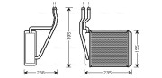 FD6329 Výměník tepla, vnitřní vytápění AVA QUALITY COOLING