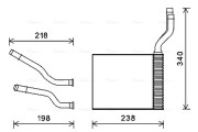 FD6465 Výměník tepla, vnitřní vytápění AVA QUALITY COOLING