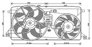 FD7543 Větrák, chlazení motoru AVA QUALITY COOLING