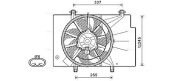 FD7557 Větrák, chlazení motoru AVA QUALITY COOLING