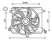 FD7560 Větrák, chlazení motoru AVA QUALITY COOLING