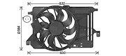 FD7685 Větrák, chlazení motoru AVA QUALITY COOLING