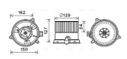 FD8576 Elektromotor, vnitřní ventilátor AVA QUALITY COOLING