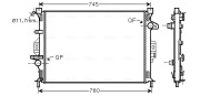 FDA2423 Chladič, chlazení motoru AVA QUALITY COOLING