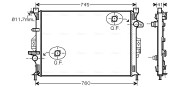 FDA2424 Chladič, chlazení motoru AVA QUALITY COOLING