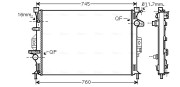 FDA2425 Chladič, chlazení motoru AVA QUALITY COOLING