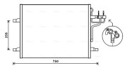 FDA5483 Kondenzátor, klimatizace AVA QUALITY COOLING