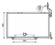 FDA5590 Kondenzátor, klimatizace AVA QUALITY COOLING