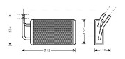 FDA6215 Výměník tepla, vnitřní vytápění AVA QUALITY COOLING