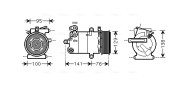 FDAK417 Kompresor, klimatizace AVA QUALITY COOLING