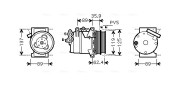 FDK433 Kompresor, klimatizace AVA QUALITY COOLING